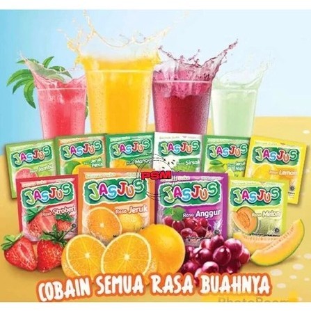 Jasjus Minuman Serbuk Renceng 10 Sachet x 8gr Jas Jus Aneka Rasa