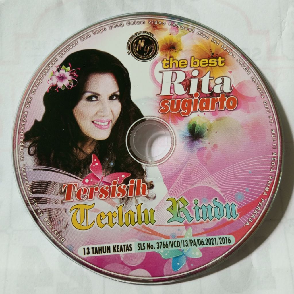 VCD Original Dangdut Karaoke  Rita Sugiarto The Best