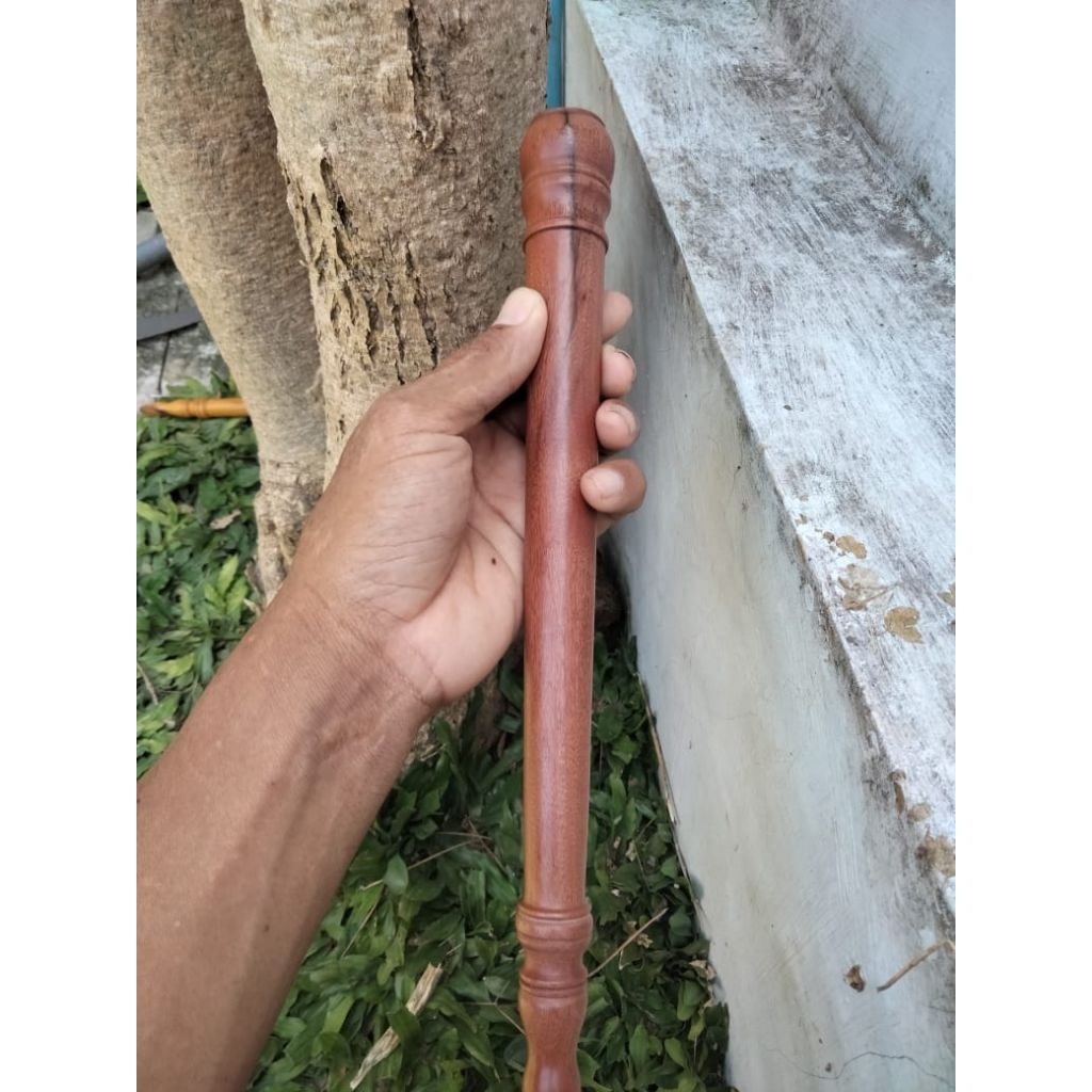 tongkat komando mini 35 cm bahan asli setigi