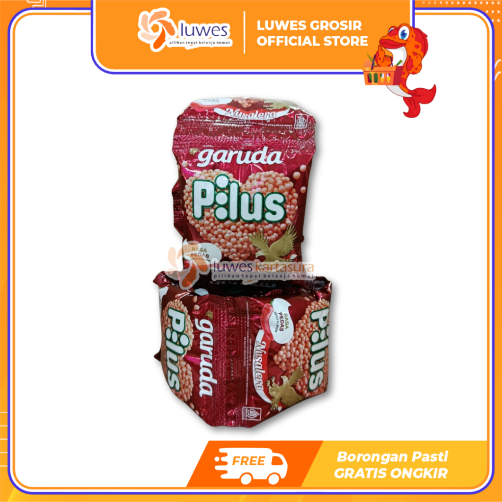 [GROSIR] Garuda Pilus Snack Rasa Pedas Pack Isi 20 pcs Murah