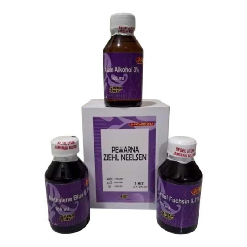 Pewarna Ziehl Neelsen / Zein Neelsen / Pemeriksaan TBC / Pewarna BTA