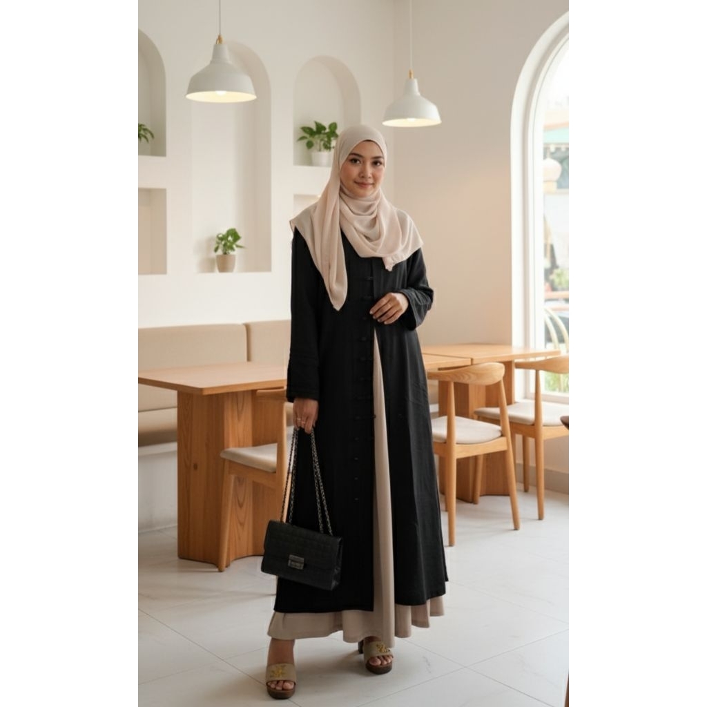 EXECUTIVE LONG TUNIK LONG DRESS WANITA