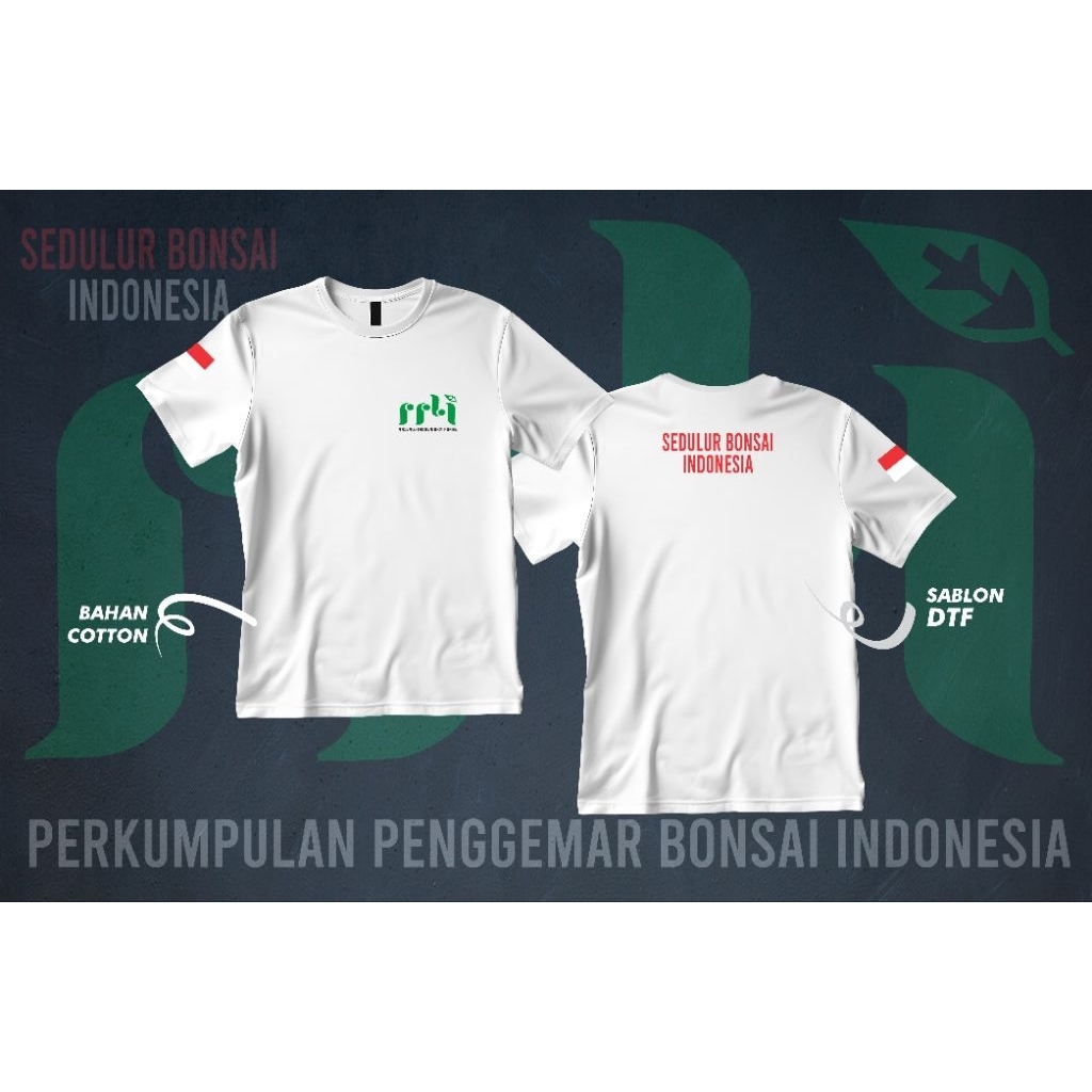 TSHIRT BONSAI/KAOS BONSAI/BAJU BONSAI PPBI PENGGEMAR BONSAI INDONESIA