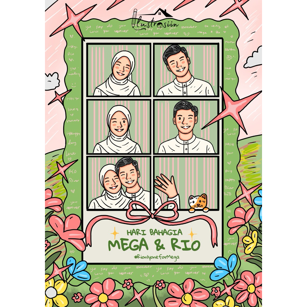 Wallpaper ilustrasi / ilustrasi lucu / ilustrasi digital