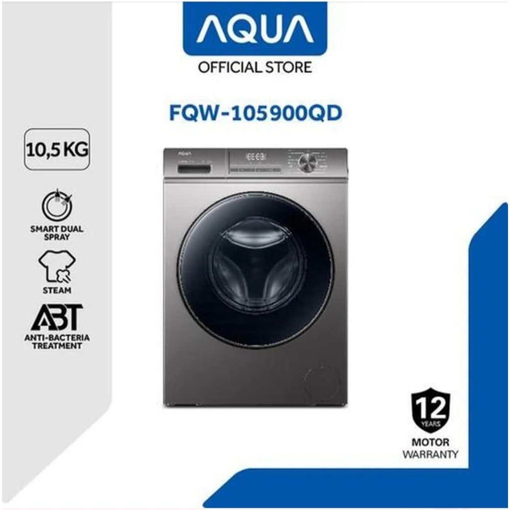 MESIN CUCI FRONT LOADING AQUA 10.5KG FQW-105900QD FRONT LOADING AQUA 10.5KG