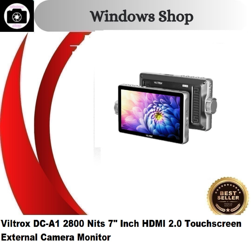 Viltrox DC-A1 2800 Nits 7" Inch HDMI 2.0 Touchscreen External Camera Monitor Viltrox DCA1 Field Moni