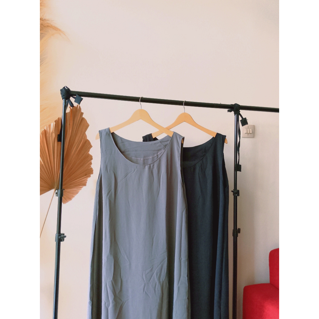 Gamis Kutung Wanita Basic Baju Pantai Daleman baju Muslim simple LAURA DRESS Iner Panjang Wanita Ter