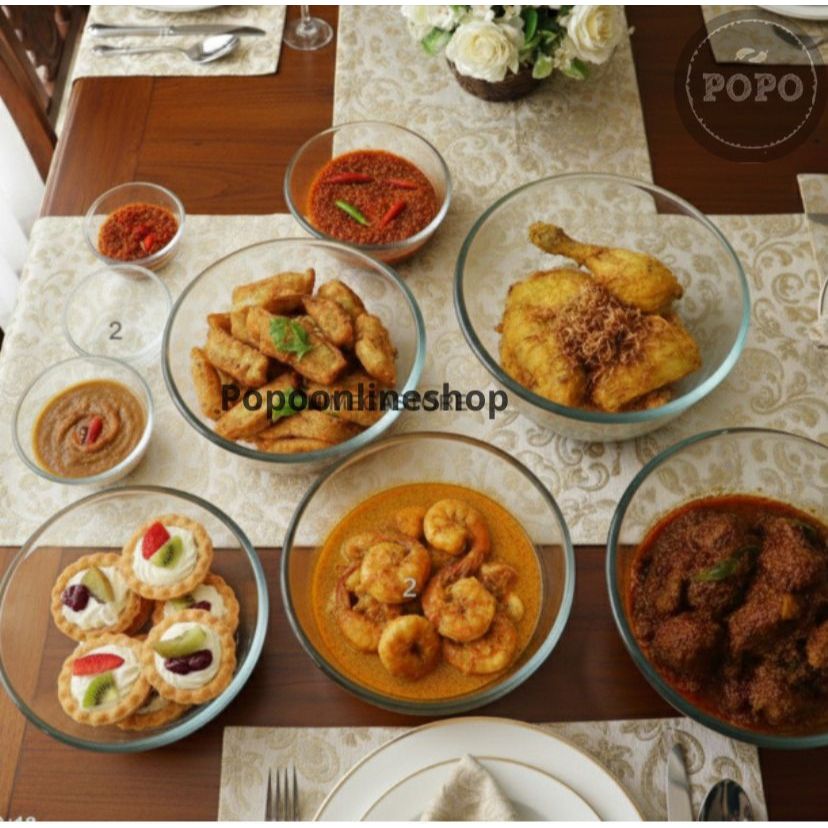 Mangkok Kaca Bening Sop Kuah Buah Sayur Lauk Serbaguna