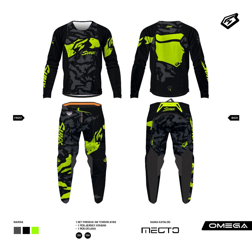 MX GEAR /JERSEY SET SVNX TYPE X-PRO MECTO SERIES
