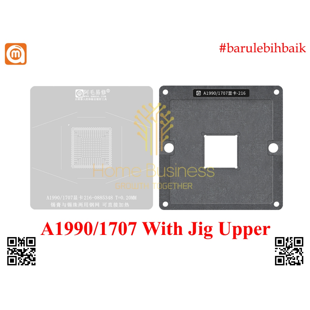 Amaoe Stencil BGA Reballing A1990-1707 GPU AMD ATI 216-0885348 A1990 A1707 Jig Upper Stencil Stensil
