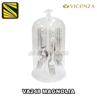 Vicenza Sendok Set Sendok Makan Motif Vicenza V248 Sendok Dan Garpu Vicenza Spoon & Fork Putih Marme