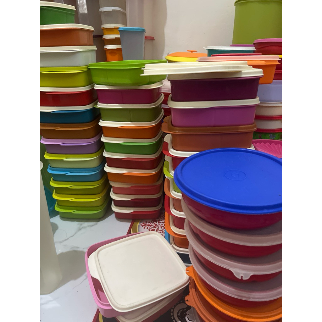 Aneka tempat bekal sekat Tupperware Second, Lolly, CWL, BYO, Coolteen, Kultin sesuai di foto