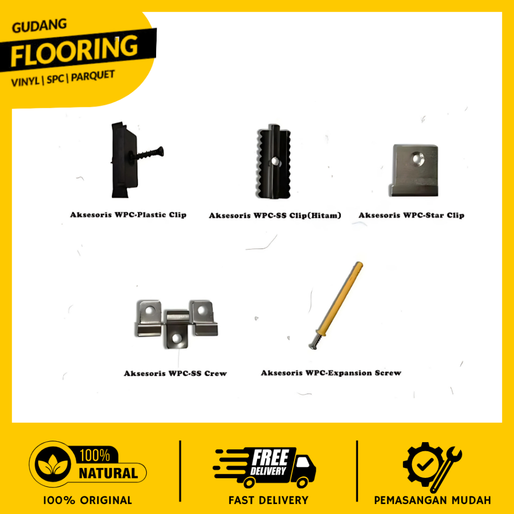 Joist aksesoris wpc decking / SIDE COVER DECKING Decking WPC Outdoor Lantai Kayu