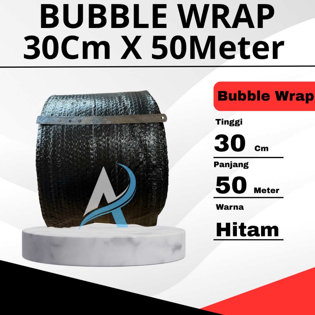BUBBLE WRAP HITAM ROLL 30CM x 50M bubble wrap bening plastik bubble wrap bubble wrap hitam bubble wr