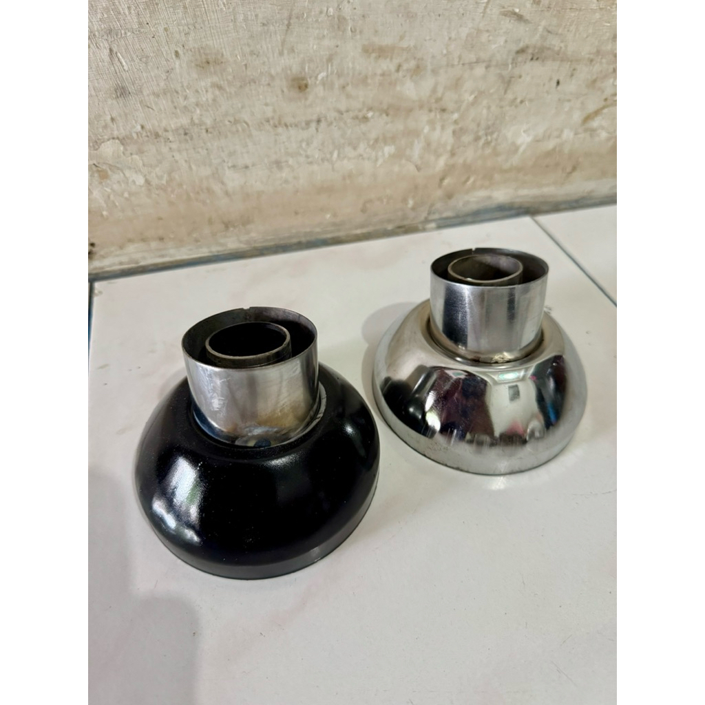 Dop/Mufler Moncong Shijiro Polos 4,5 Inc/10cm Tutup Knalpot Standart Racing Kondoman All Matic Motor