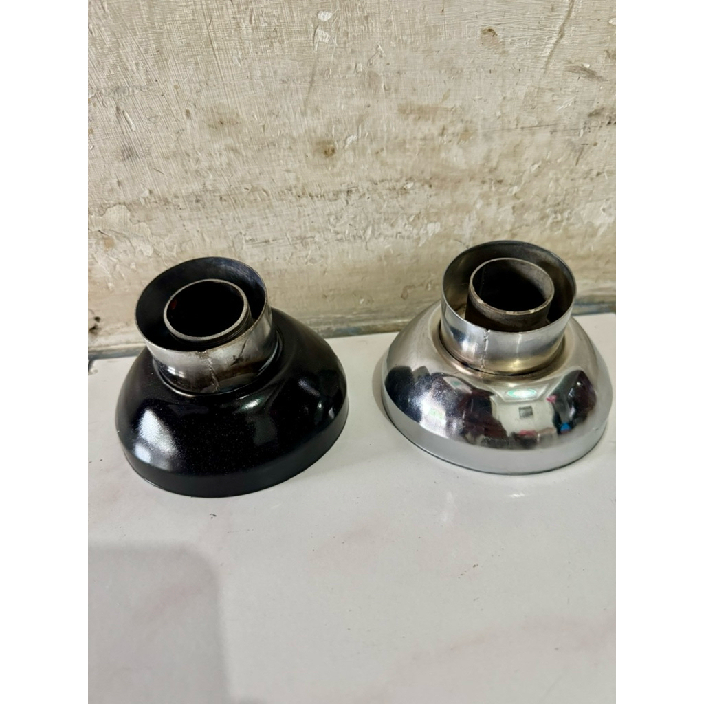 Dop/Mufler Moncong Shijiro Polos 4,5 Inc/10cm Tutup Knalpot Standart Racing Kondoman All Matic Motor