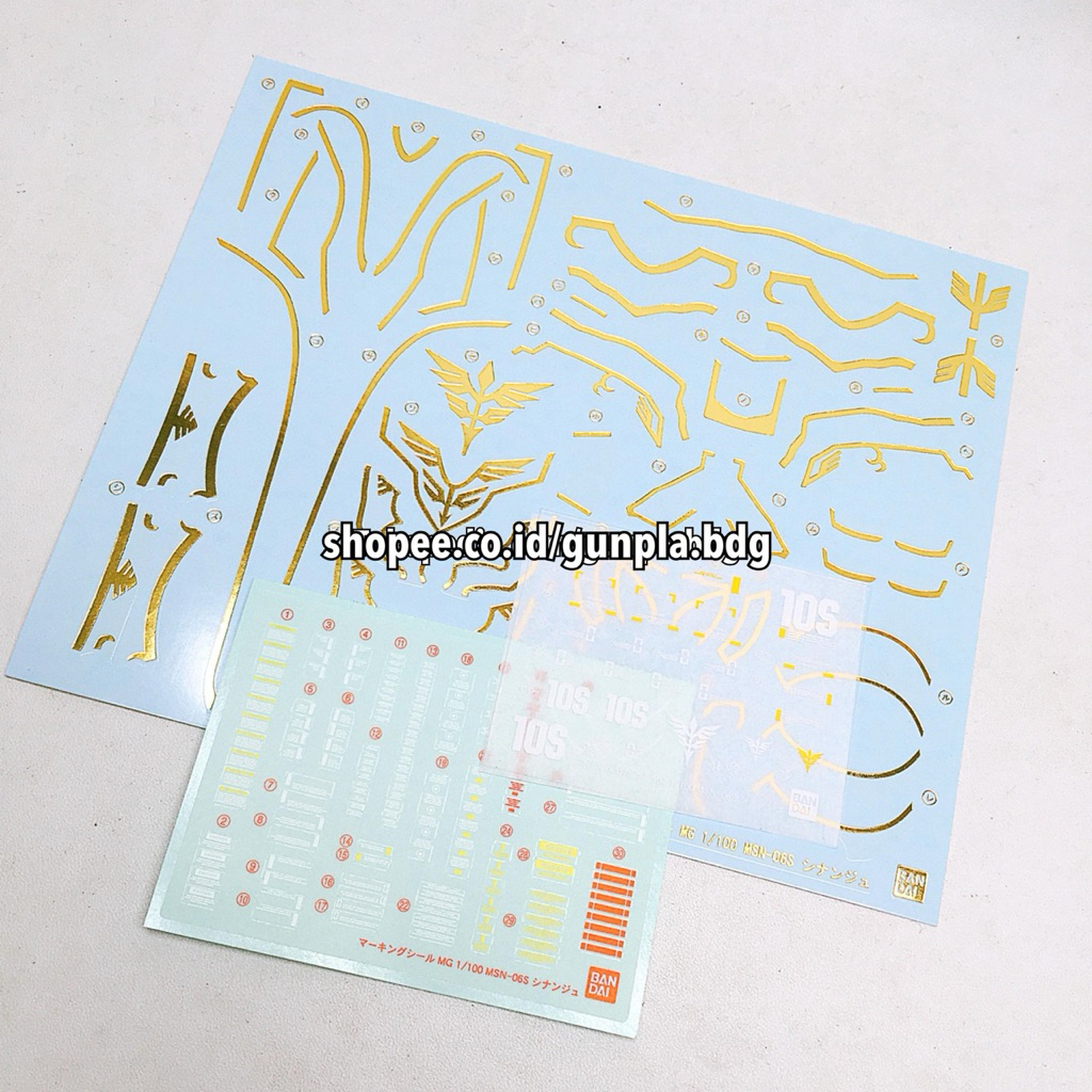 Bandai MG Gundam Sinanju OVA Part stiker + decal
