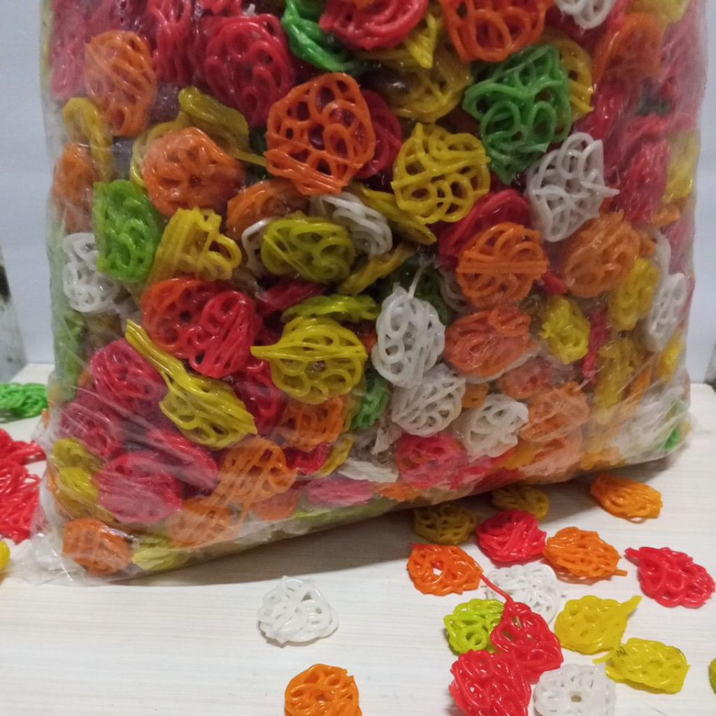 KERUPUK MENTAH MAWAR/RODA KEMASAN 200gr