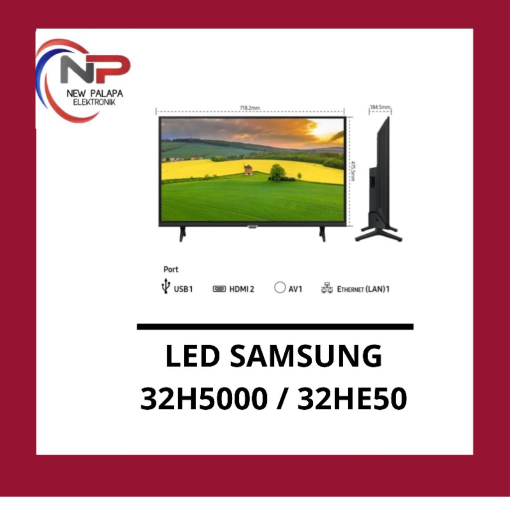 LED Smart TV SAMSUNG 32inch 32H5000 / 32HE50 - Smart TV Samsung 32inchi YouTube Full HD