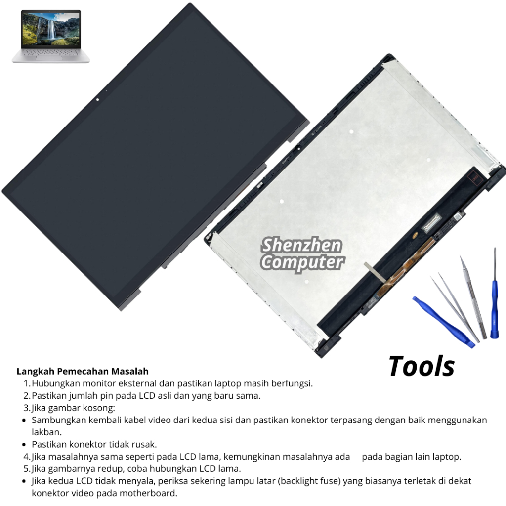 Layar LCD HP Envy x360 convert 13M-bd bd0023dx bd1033dx bd0033dx monitor panel touscreen