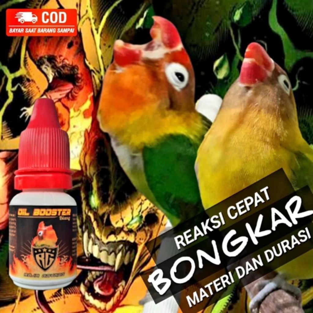 OIL BOOSTER MERAH Raja Goyang Original Vitamin Herbal Lovebird Konslet Tetes Lovebird Konslet