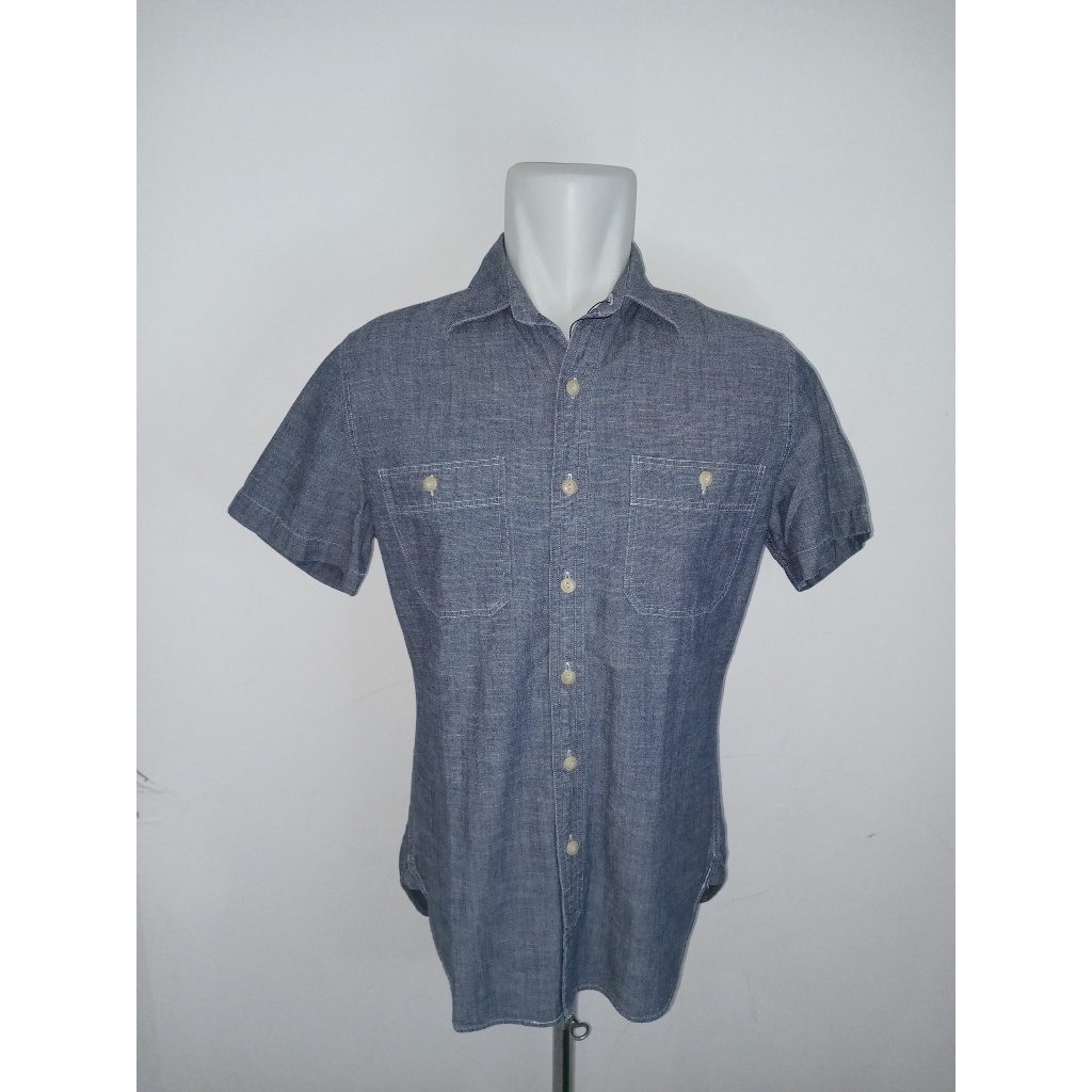 [PRELOVED] Good Atasan Pria Kemeja Jeans Lengan Pendek J.CREW One Size