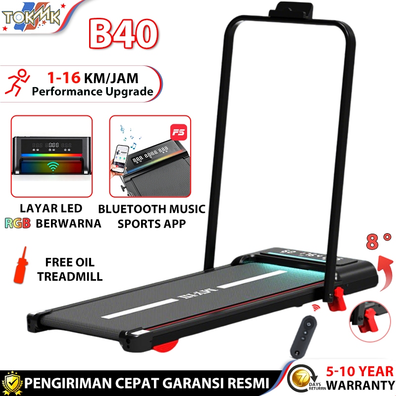 TOK MK MY-HI Treadmill Listrik low watt Incline portable Walking Pad alat olahraga di rumah