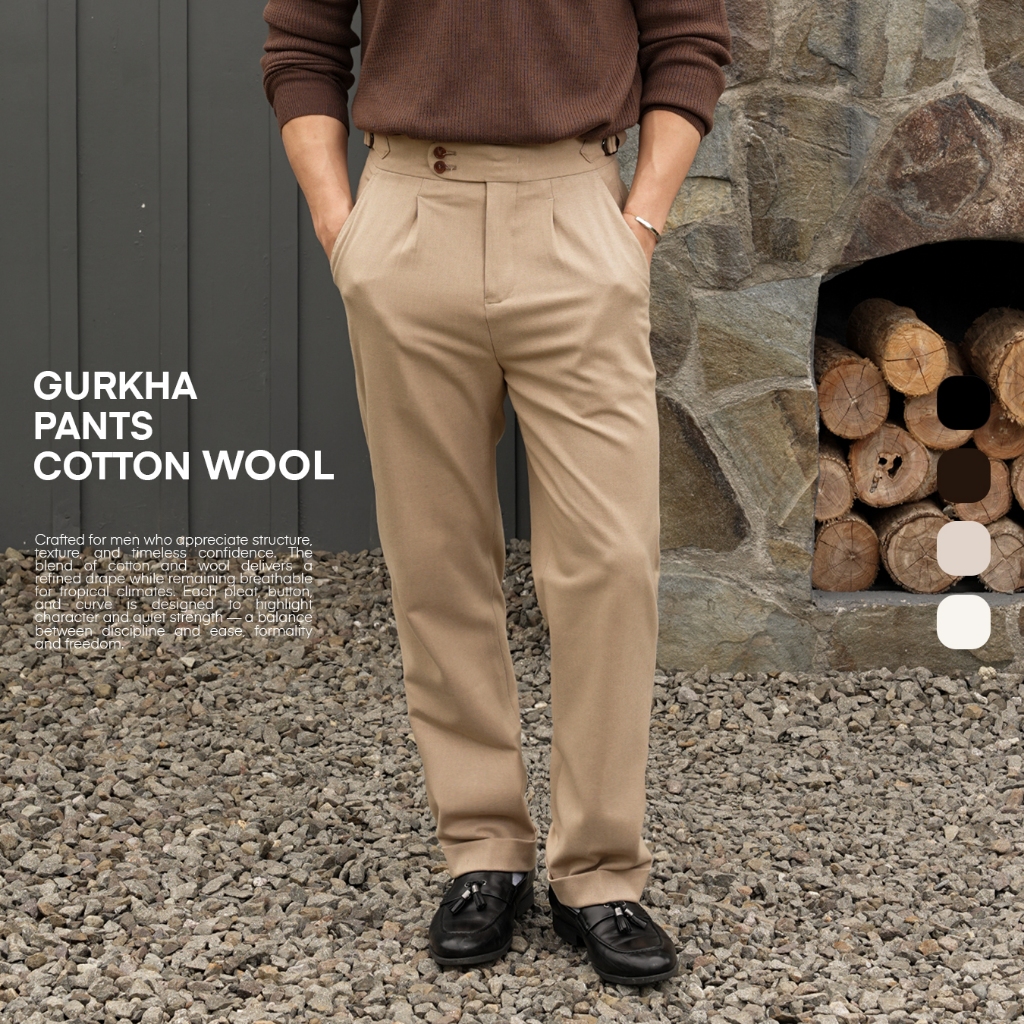 Gurkha Pants Wool Textured