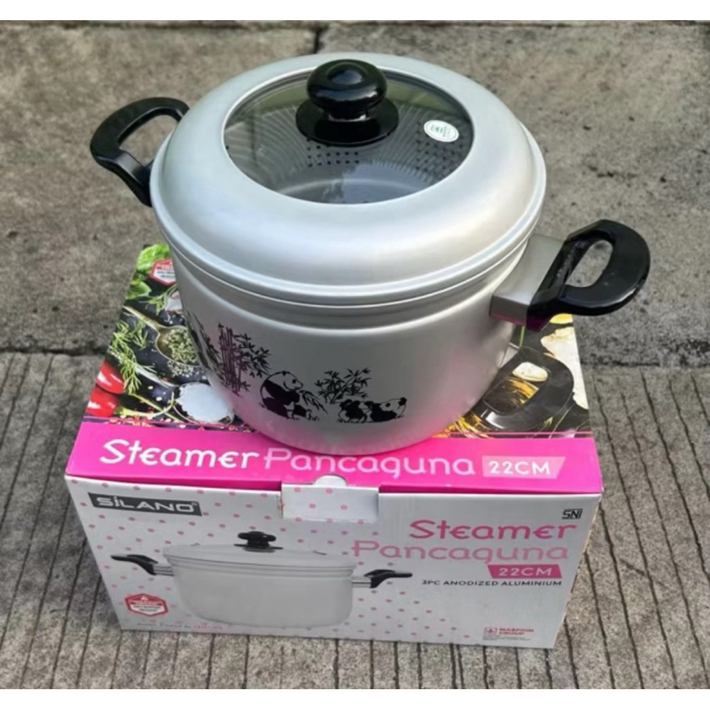 Dandang panca guna ORIGINAL MASPION/panci kukusan steamer maspion/ panci masak nasi aluminium maspio