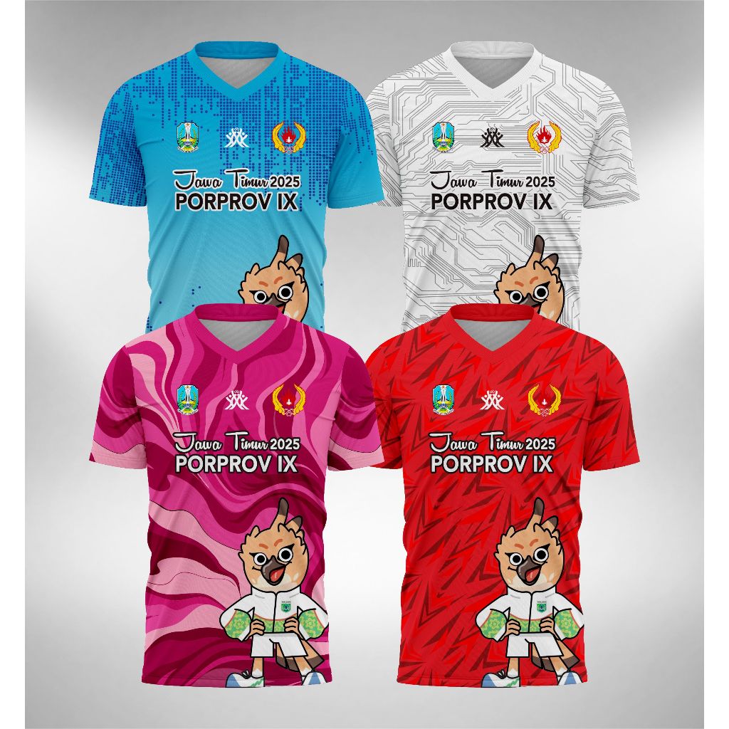 Jersey PORPROV Pekan Olahraga Provinsi JATIM Jawa Timur Malang Raya Tahun 2025 Maskot KOTA BATU
