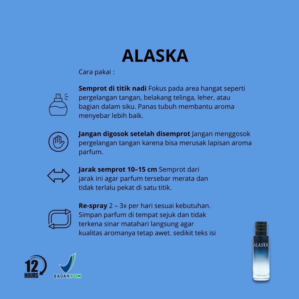 Parfum Cowok Rose Anggrek Alaska 35ml - Wangi Tahan Lama