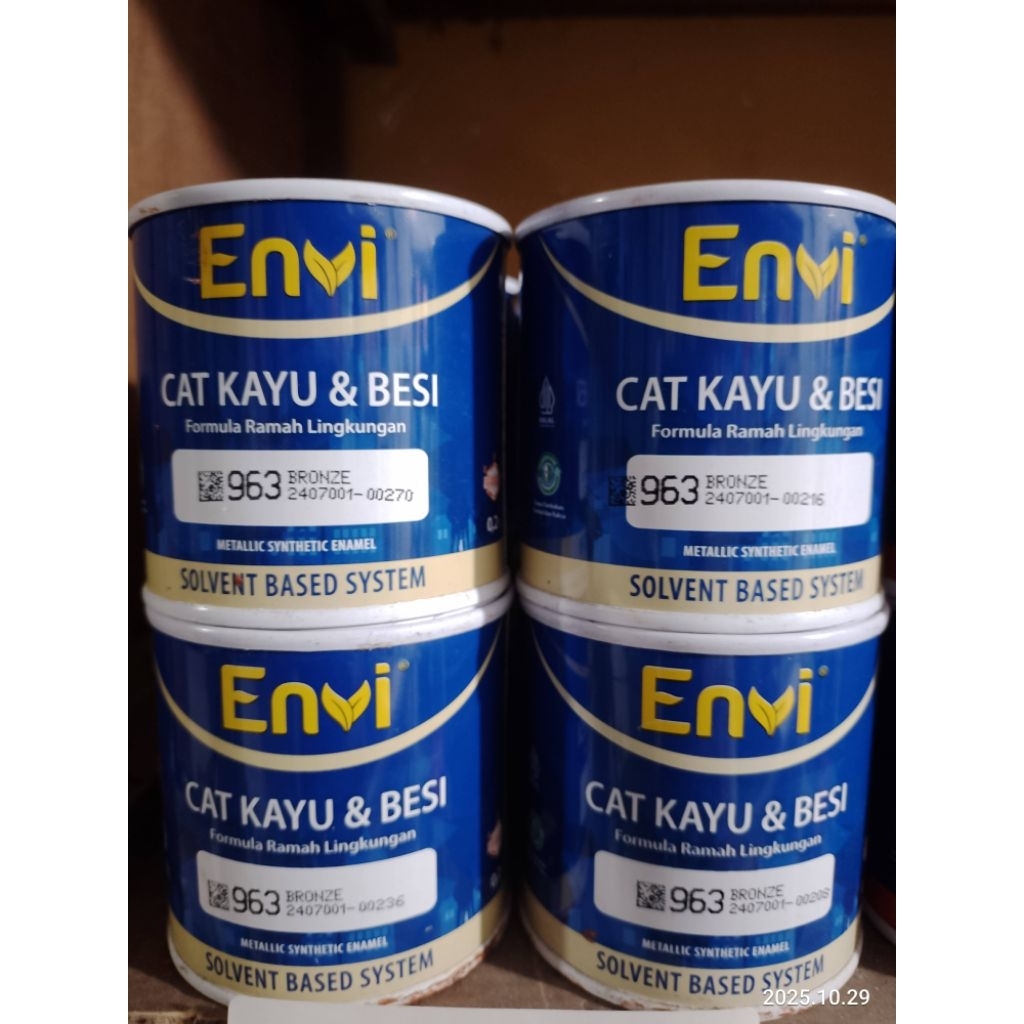 ENVI cat kayu dan besi metalic 200cc
