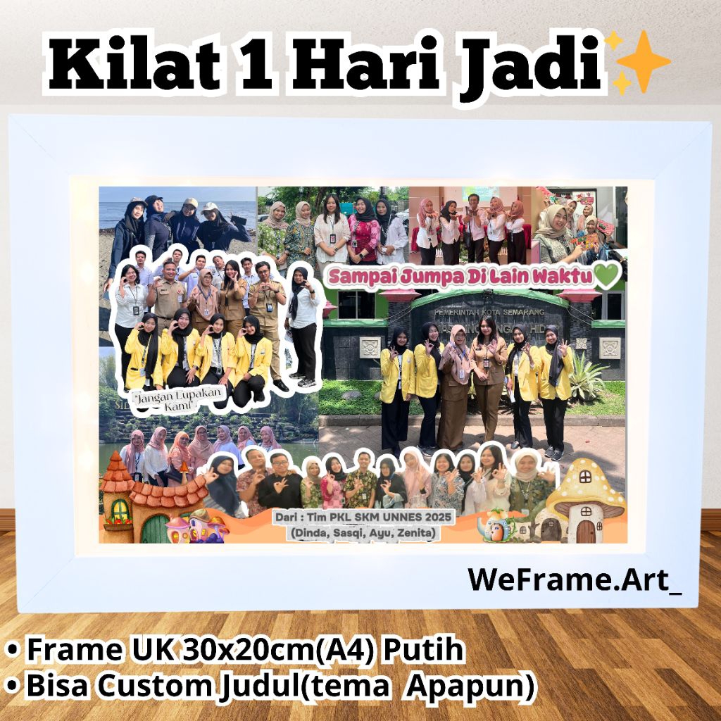 frame custom / kado kenang kenangan / frame perpisahan