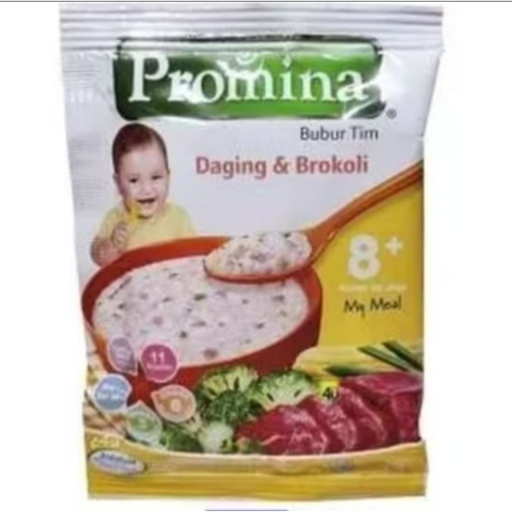 (5 PCS) PROMINA MPASI BUBUR BAYI SEREAL SACHET EKONOMIS 6 BULAN INSTAN TIM BERAS MERAH DAGING BROKOL