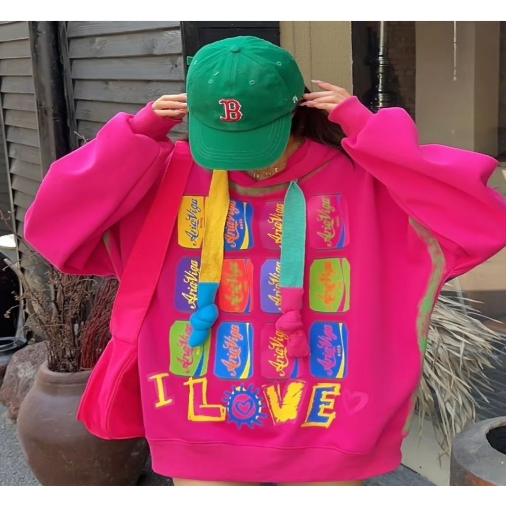 Hoodie Chani Pink Fushia Bangkok