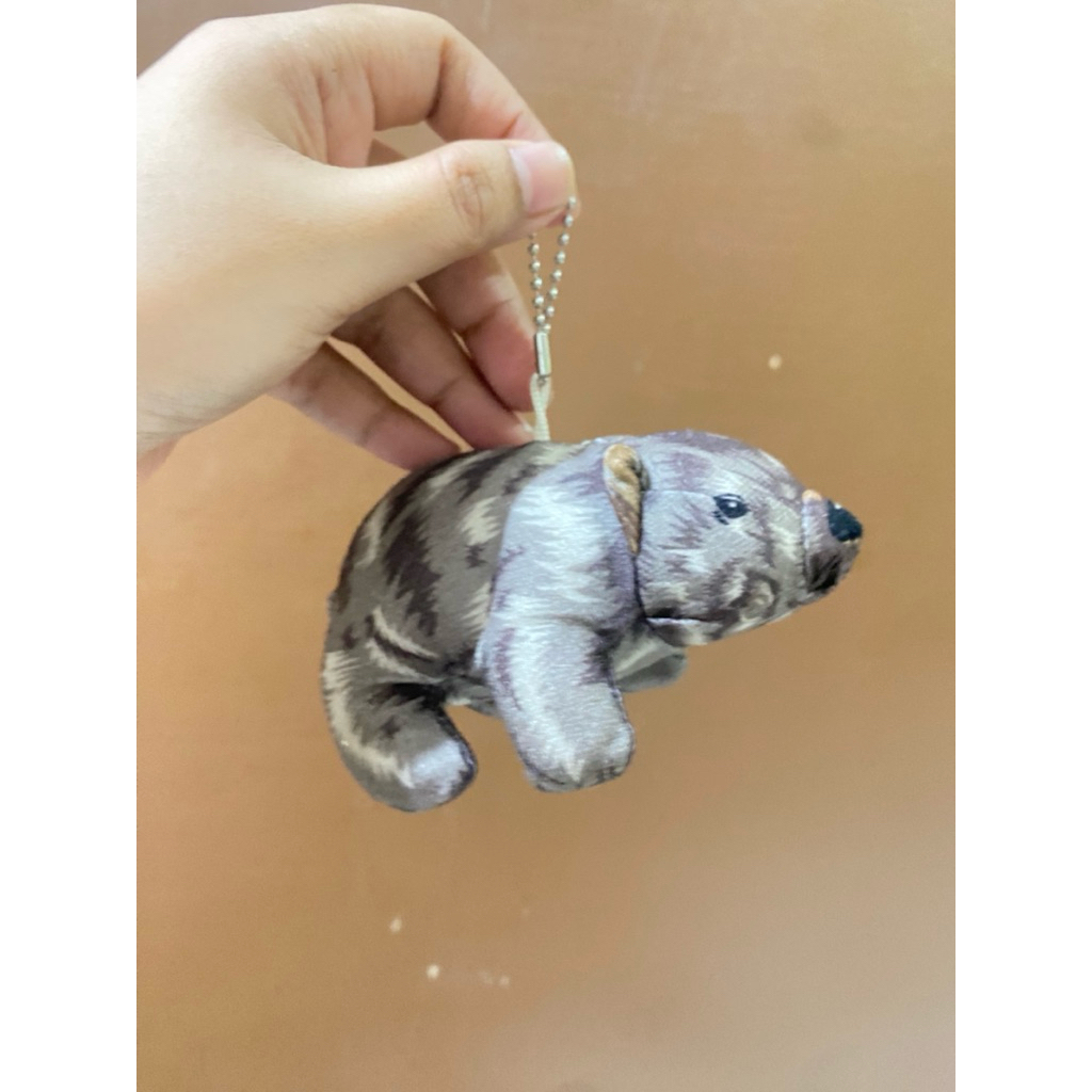 Boneka Gantungan Kunci Karakter Beruang Corak size 11x6x6cm / Boneka Gantungan Kunci Beruang Lucu / 