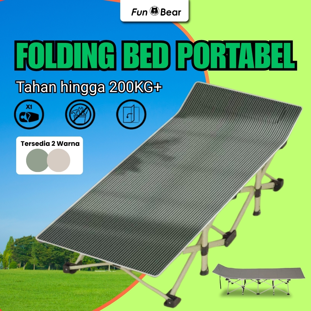 Funbear Kursi Malas Tempat Tidur Lipat Kursi Santai Lipat Kursi Lipat Panjang Tempat Tidur Lipat Kur