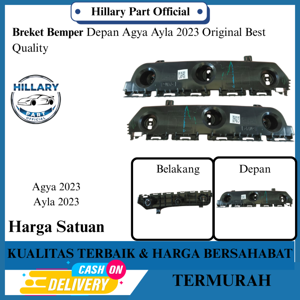 Breket Bemper Depan Ayla Agya 2023 Original