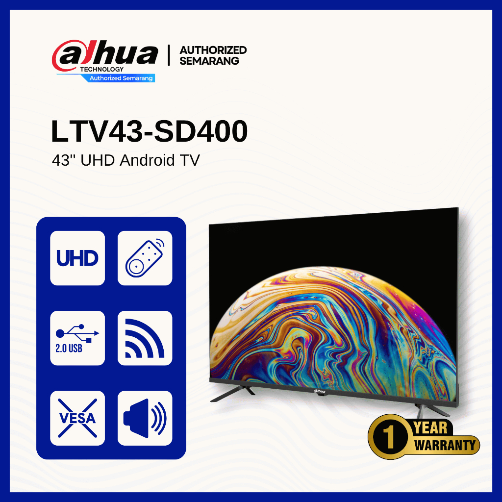 Dahua TV Android LTV43-SD400 43'' Ultra HD inch UHD Android TV TV Dahua Full Force