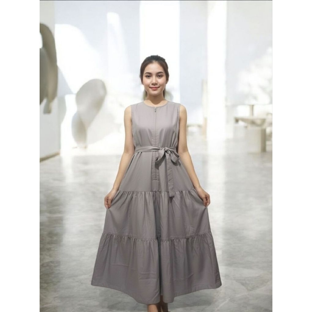 Gamis canda tanpa lengan katun toyobo