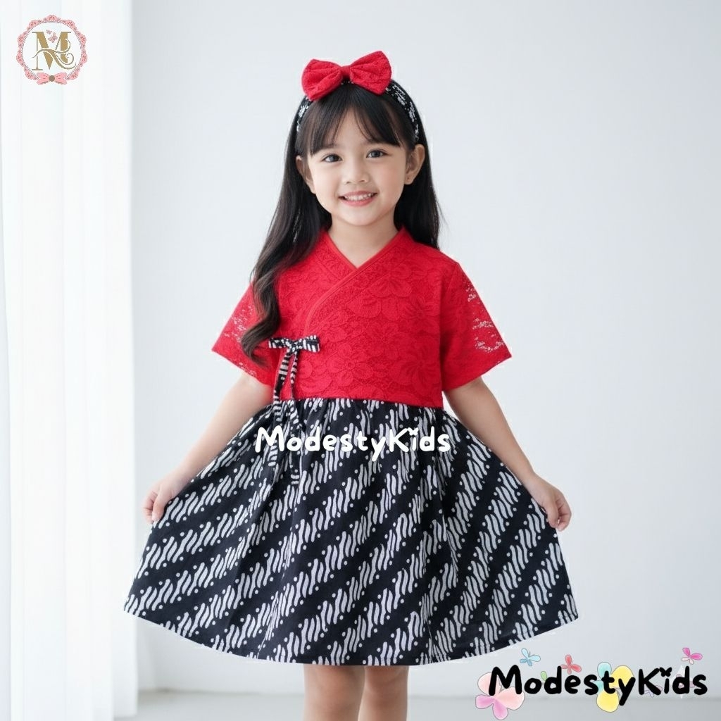 Hanbok Anak / Dress Hanbok Anak Perempuan / Hanbok Anak Merah