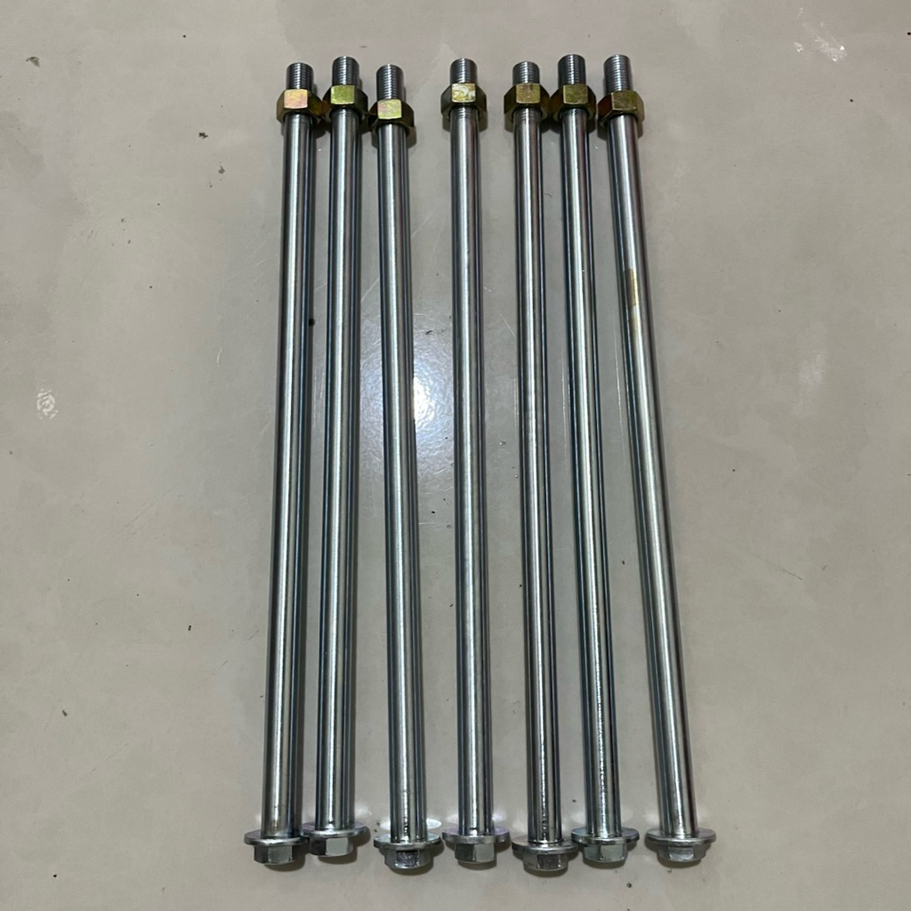 AS RODA DIAMETER 12MM PANJANG 30CM/AS RODA SUPER PANJANG SUPER TRACK 30CM/AS12MM PANJANG