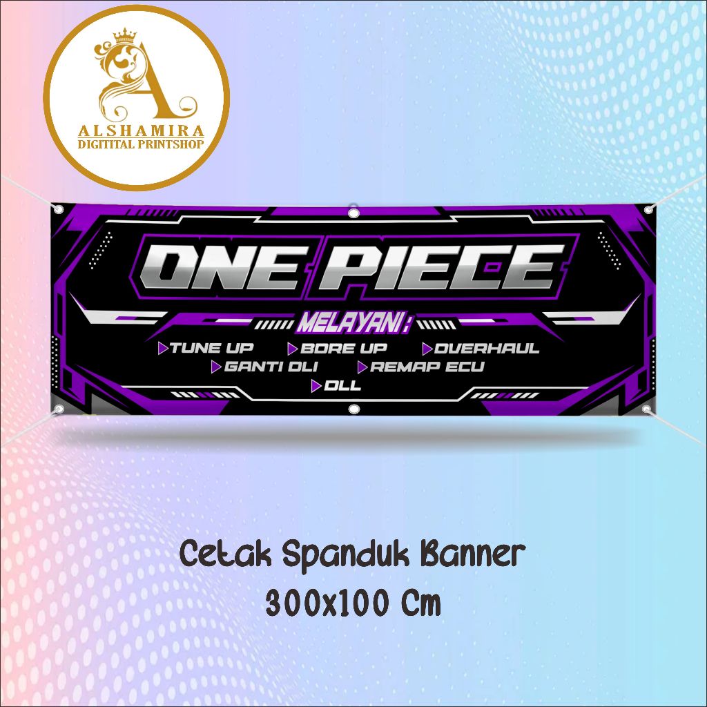 spanduk banner 300x100 spanduk bengkel keren racing custom desain