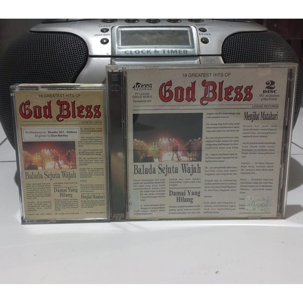 Kaset Pita And CD God Bless - Sepaket