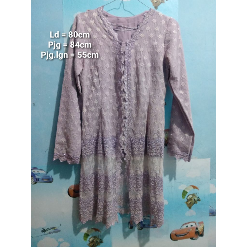 Preloved baju kebaya warna lilac