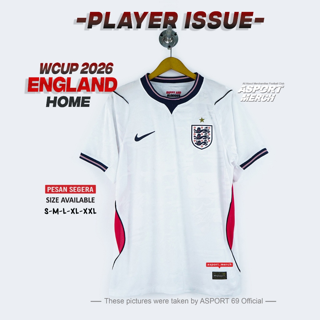 PLAYER ISSUE INGGRIS HOME WORLDCUP 2026 PI