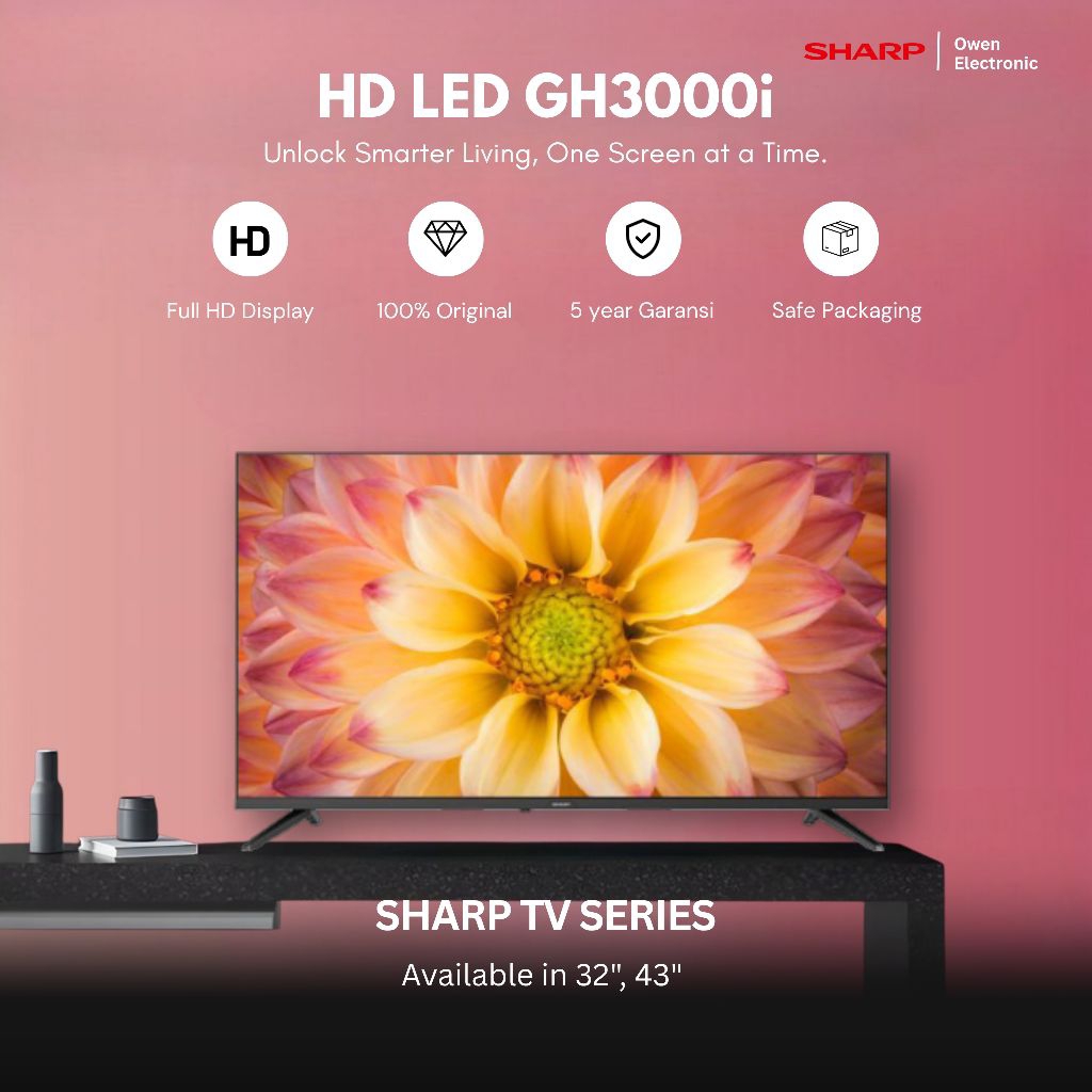 SHARP 32GH3000I / 2T-C32GH3000I / 32GH3000 GOOGLE TV 32 inch gh3000