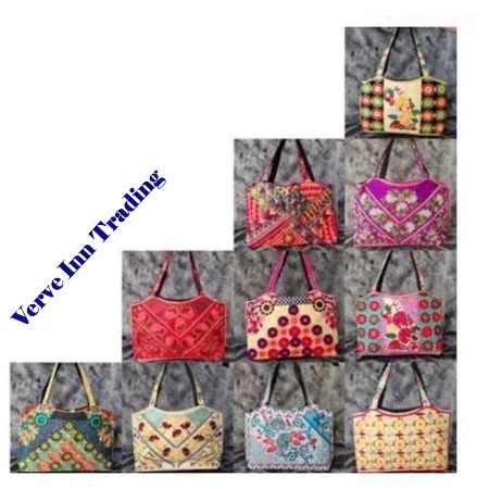 Totebag asal Pakistan/tas jinjing unik ethnic 35x21CM / tas wanita / tote bag wanita
