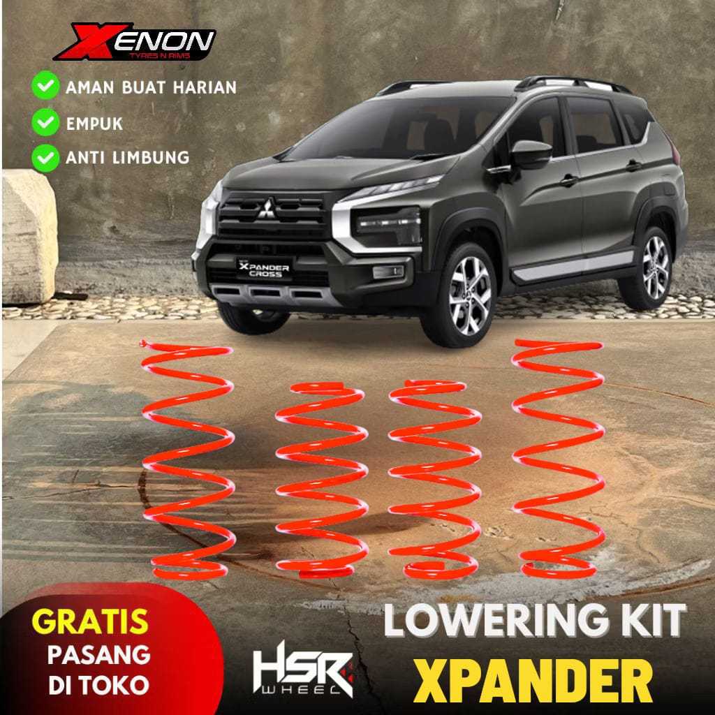 Per Mobil Ceper Keong Untuk Xpander || SPRING LOWERING KIT HSR RED XPANDER 2017 - 2020 PNP