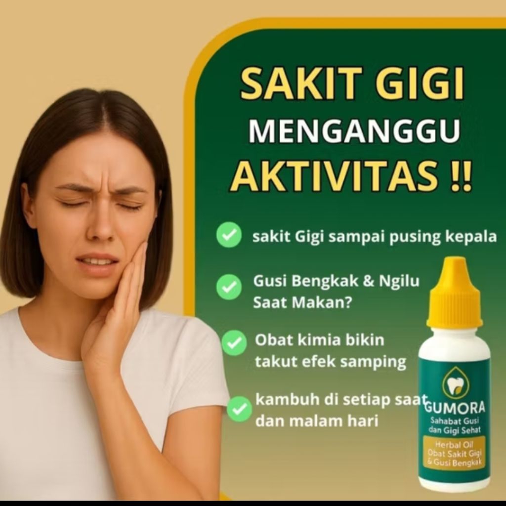Promo Obat Sakit Gigi Paling Ampuh Gumoro Herbal, Mengobati Sakit Gigi, Gigi Berlubang dan Gusi Beng